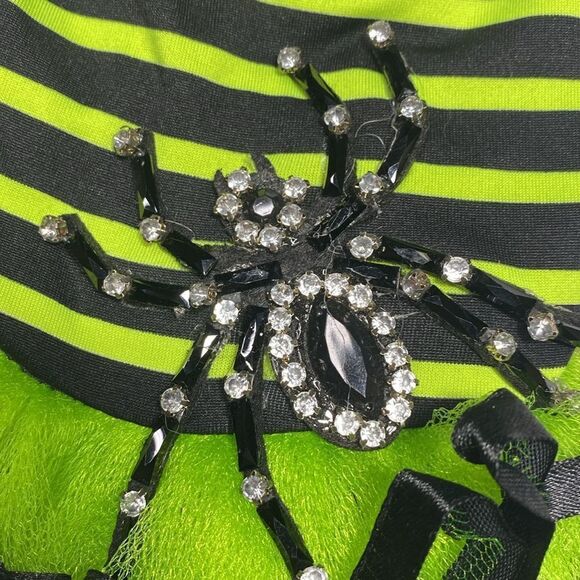 Halloween Spider Fancy Striped Tulle Dog Dress - Picture 7 of 7
